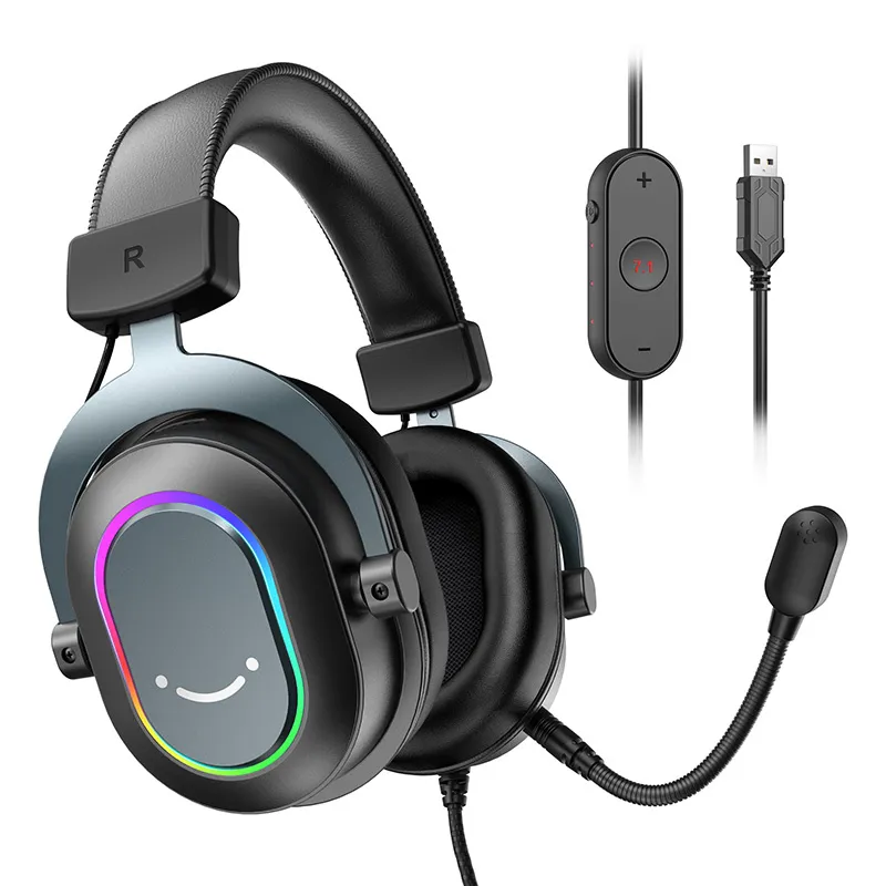 fifine h6 gaming headphones (black) - slika 3