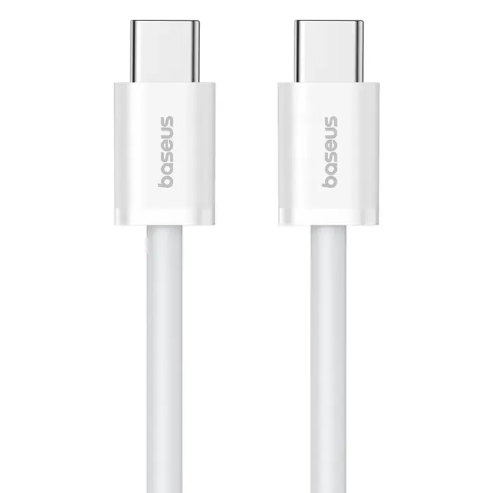 baseus superior usb c to usb c data cable 1 m 30 w white - slika 2