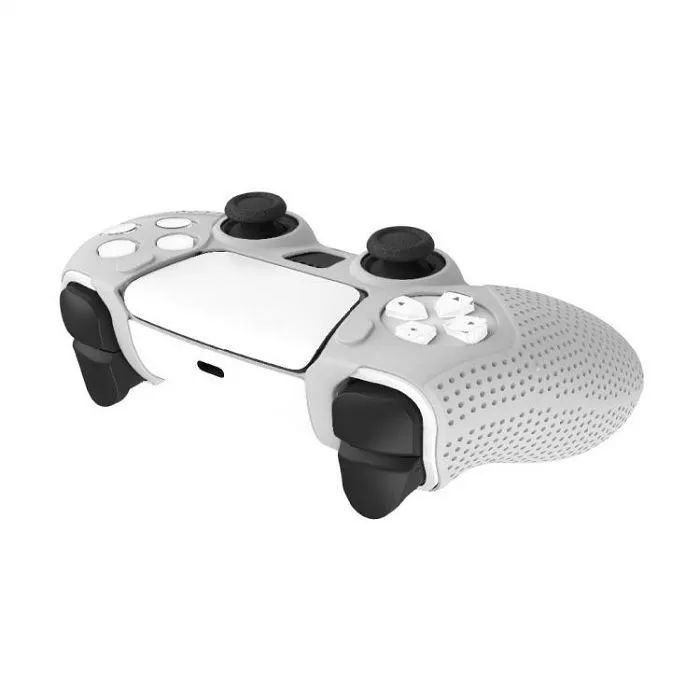 white shark ps5 silikonska navlaka s5-541 body lock bijela - slika 3