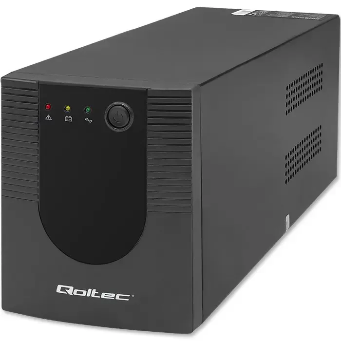 qoltec 53776 uninterruptible power supply (ups) line-interactive 1.5 kva 900 w 4 ac outlet(s) - slika 1
