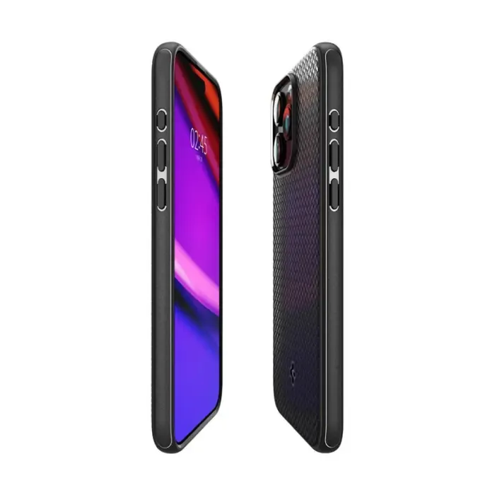 spigen mag armor magsafe, zaštitna maska za telefon, mat crna - iphone 15 pro (acs06736) - slika 3
