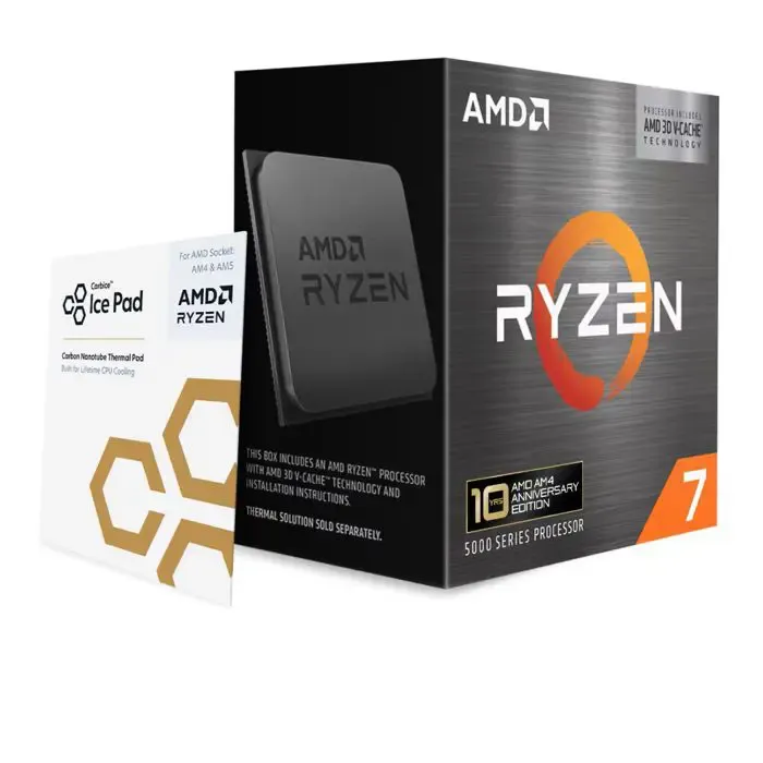 procesor amd ryzen 7 5800x3d 10th anniversary edition s.am4 + carbice ice pad - slika 4