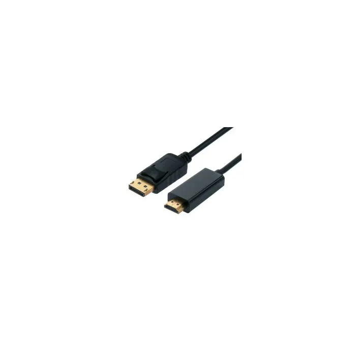 standard displayport kabel, dp v1.2 - uhdtv, m/m, 2.0m, crni - slika 1