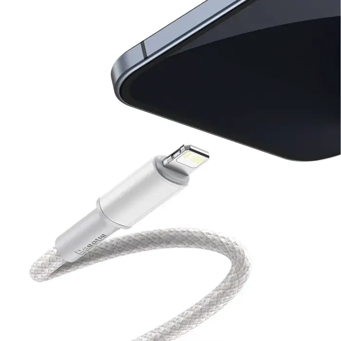 baseus usb-c to lightning cable 20w, 5a, 1m(white) - slika 2