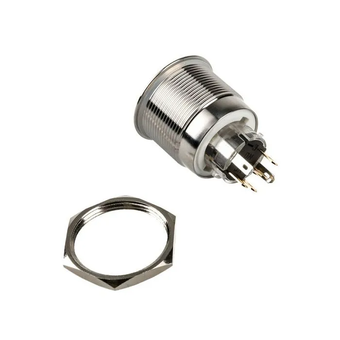 dimastech vandalismusschalter/-taster 25mm, silverline ring - rgb pd197 - slika 3