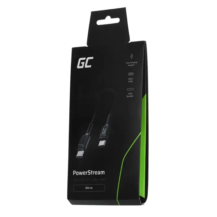 green cell kabgc30 usb cable usb 2.0 1.2 m usb c black - slika 3