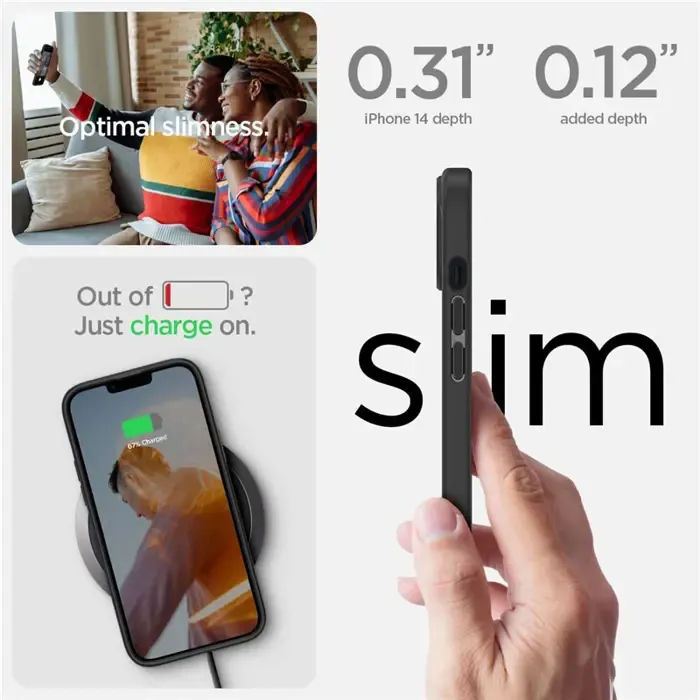 spigen ultra hybrid, zaštitna maska za telefon, frost black - iphone 14 plus (acs04901) - slika 5