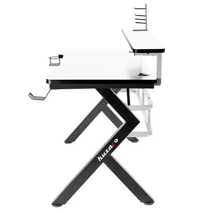 computer desk huzaro hero 5.0 white - slika 2