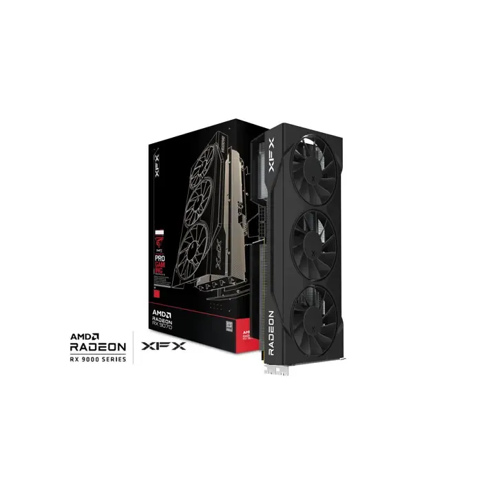 xfx swift rx 9070gre trip f. g. 12gb graphics card - slika 1