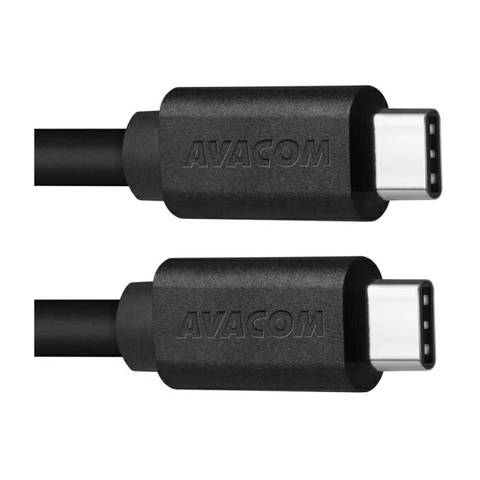 avacom kabel tpcc-p10b 2xtype-c crni 100cm - slika 1