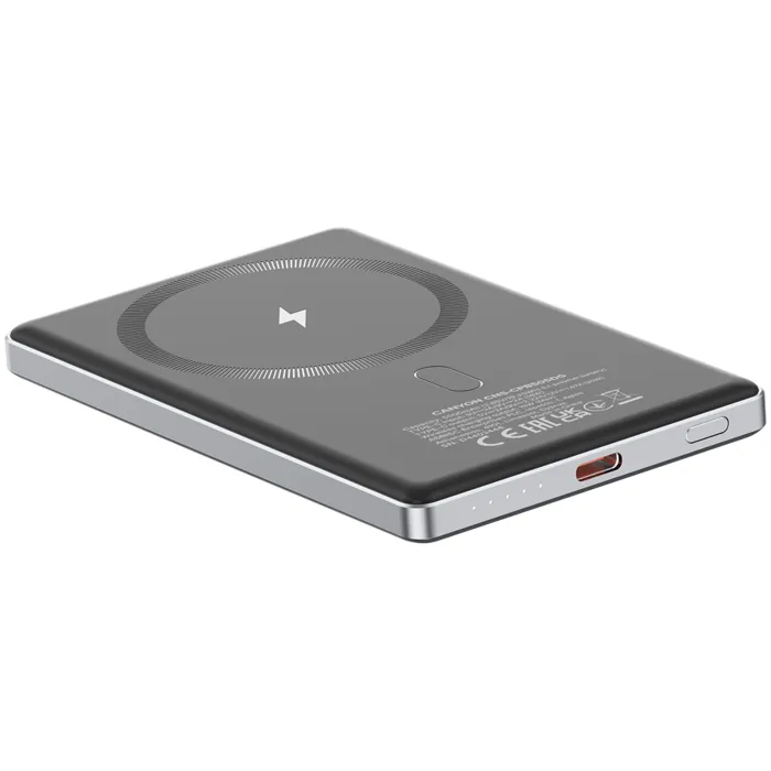 canyon power bank onpower 505 slim magsafe 5000 mah pd20w dark grey - slika 5