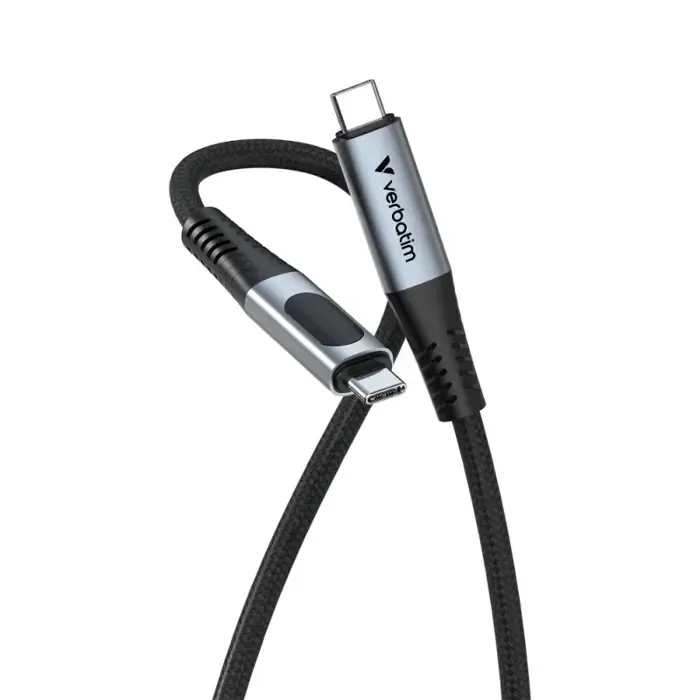 verbatim sync & charge kabel usb c na usb c 100w zaslon 120 cm - slika 2