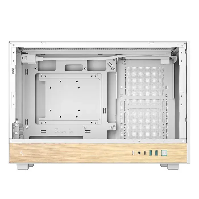 obudowa deepcool ch260 wood biała - slika 4
