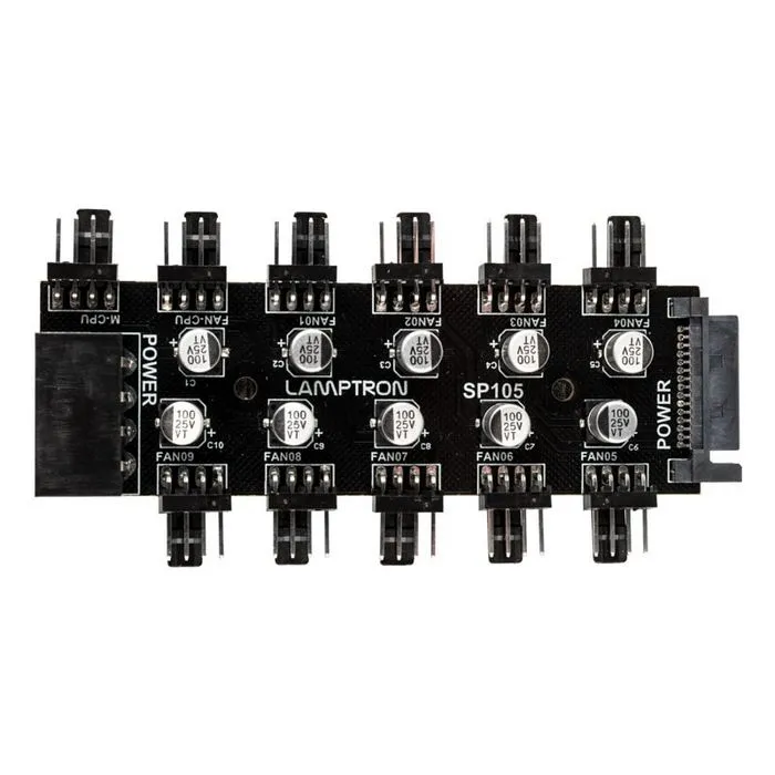 lamptron sp105 10x pwm fan hub lamp-sp105 - slika 5