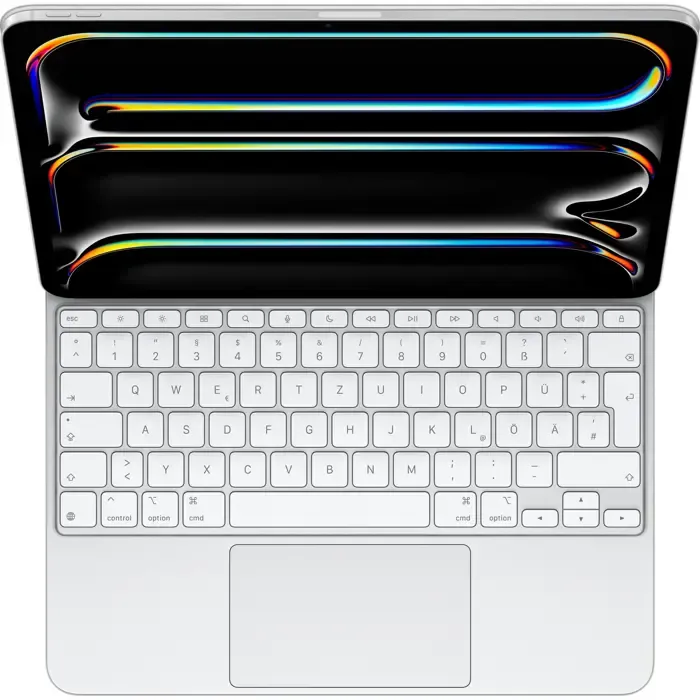 apple magic keyboard for 13" ipad pro (m5/m4) (white, de layout, scissor mechanism) - slika 1