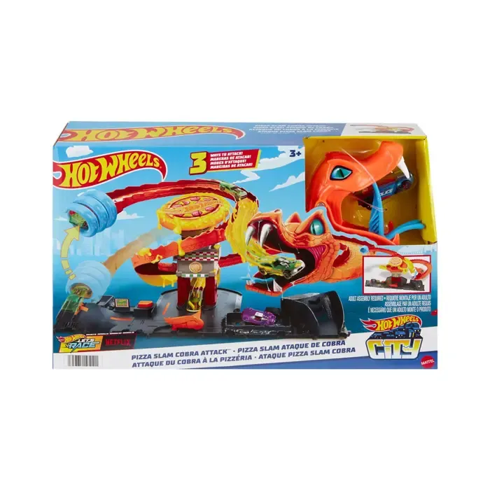 hot wheels city cool pizza - attack of the cobra htn81 mattel - slika 5
