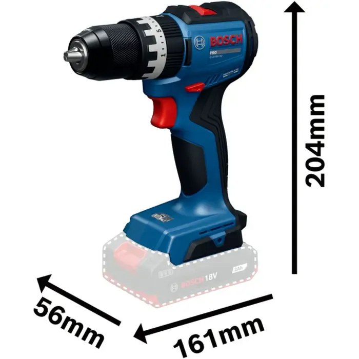bosch powertools cordless impact drill gsb18v-52 (boxed) - slika 3