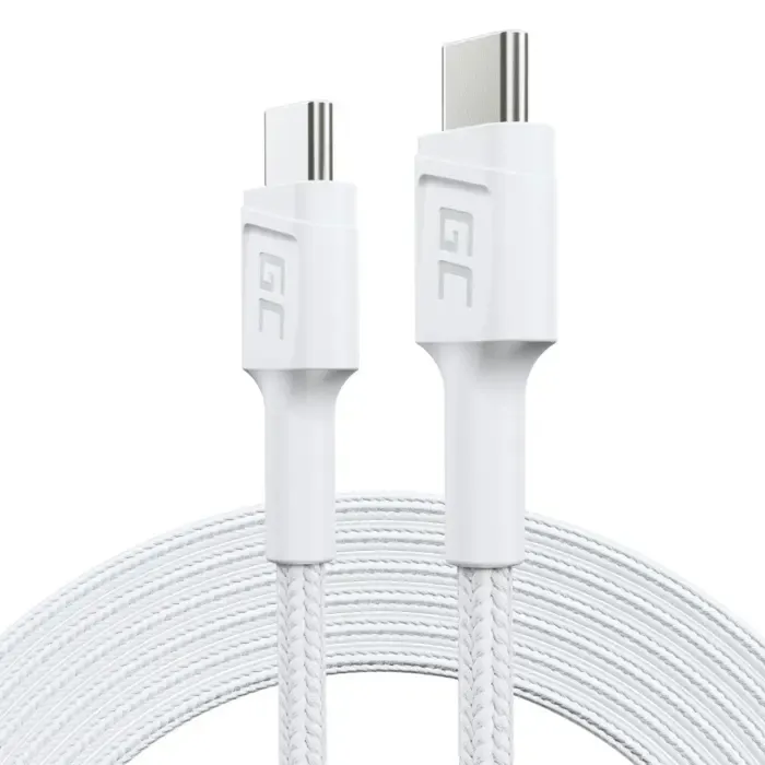 green cell kabgc29w usb cable usb 3.2 gen 1 (3.1 gen 1) 2 m usb c white - slika 1