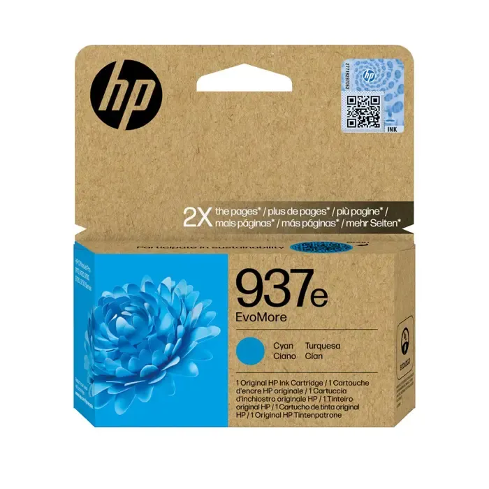 hp 937e cyan tintenpatrone evomore - slika 2
