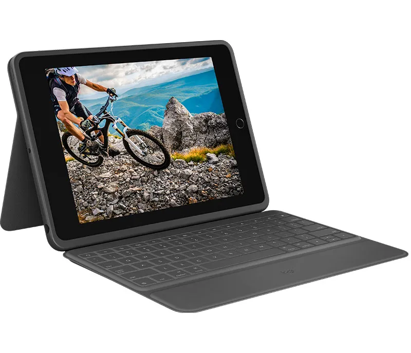 ovitek s tipkovnico logitech rugged folio, za ipad 10.2" (7., 8., 9. gen.), slo g. - 920-009319 - slika 1