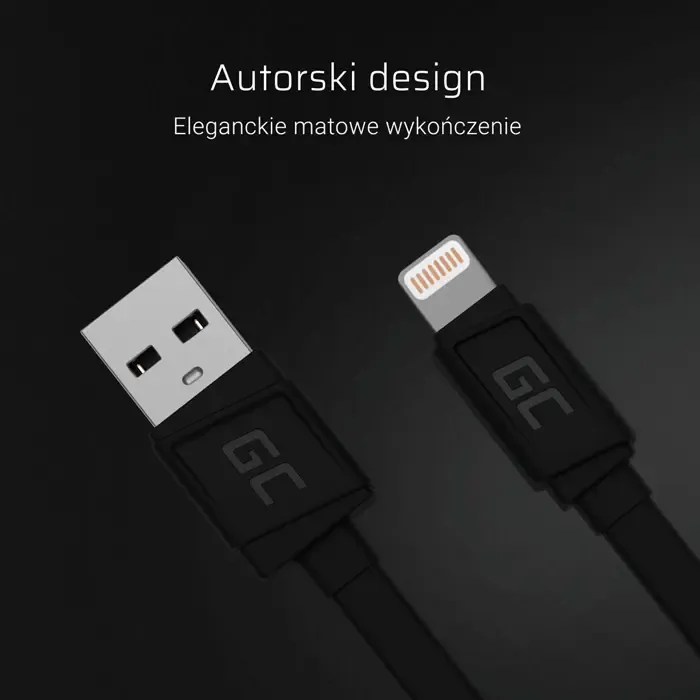 green cell kabgc02 lightning cable 0.25 m black - slika 5