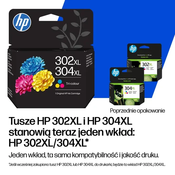 hp 302xl/304xl tri-color original ink cartridge - slika 5