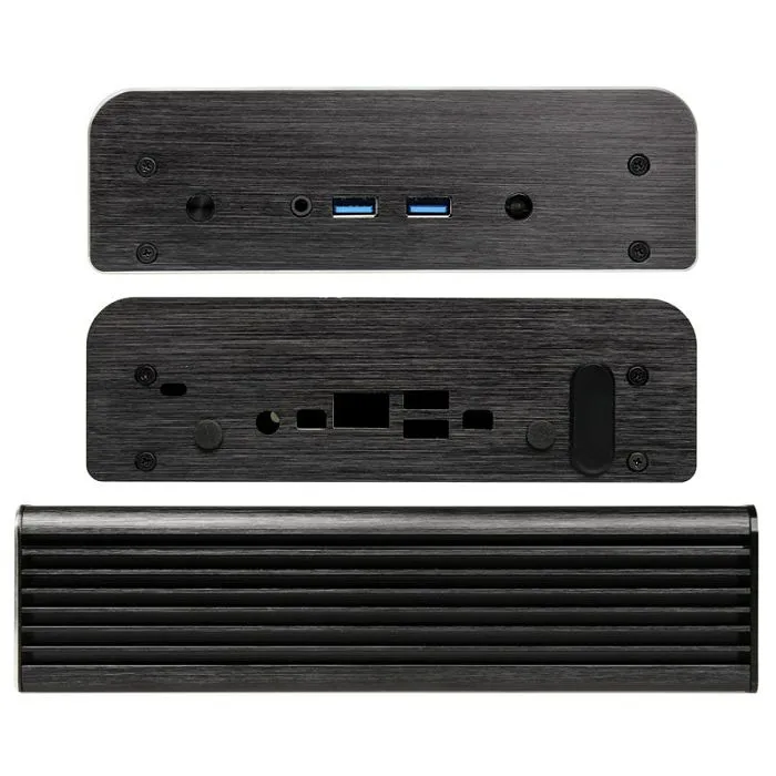 akasa newton s ucff case (intel nuc), 65w psu, oem - black a-nuc15-m1b06e - slika 2