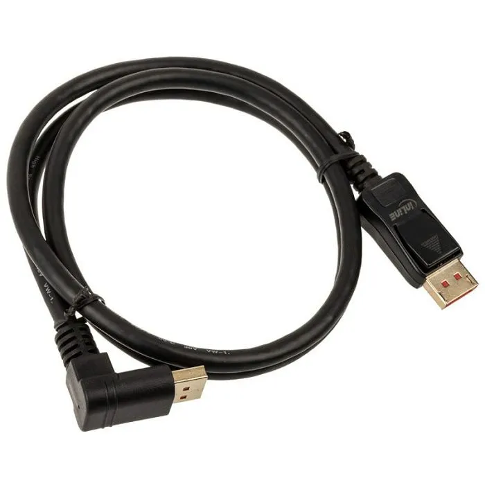 inline 8k (uhd-2) displayport kabel, nach oben gewinkelt, black - 1m 17151o - slika 2