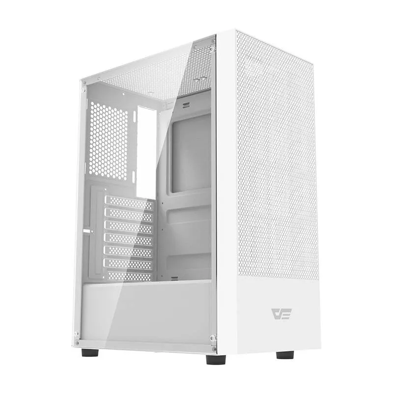 darkflash a290 computer case (white) + 3 rgb fans - slika 2