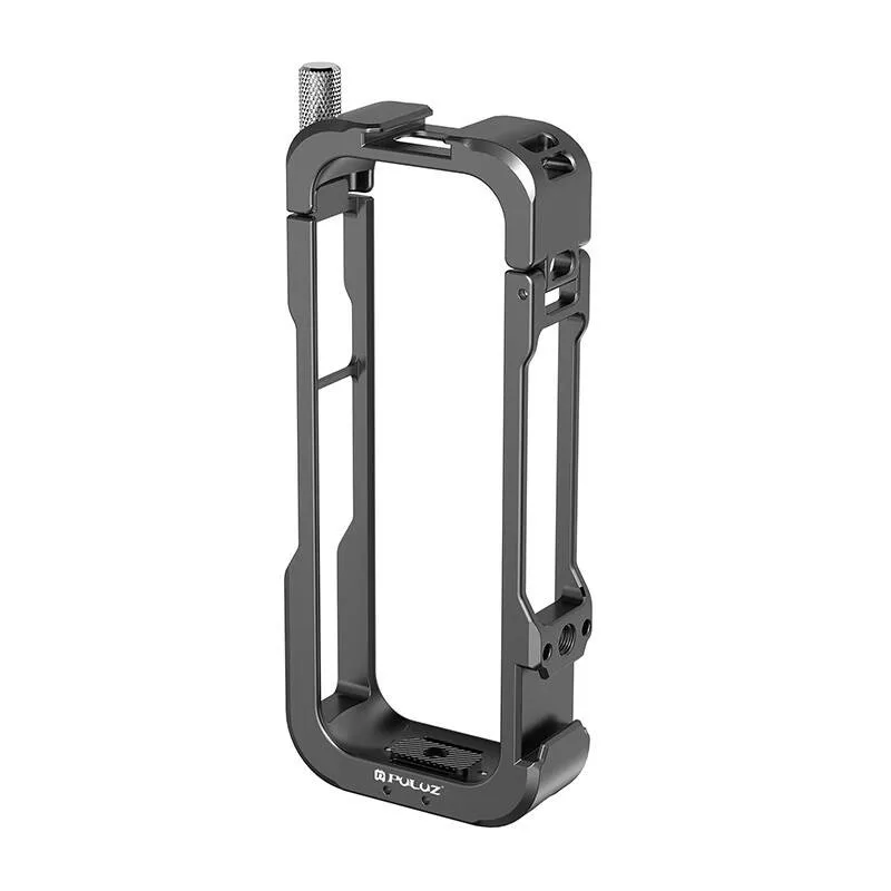 metal protective cage with lens cover puluz for insta360 x4 - slika 2