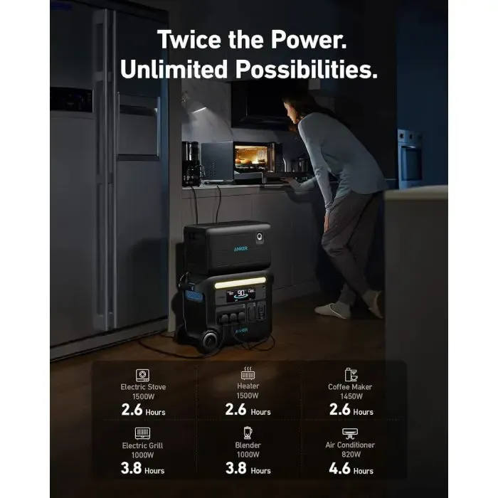 anker additional battery for powerhouse 767 - slika 3
