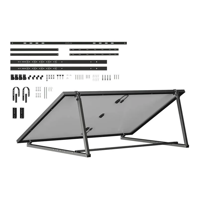 adjustable ecoflow bracket for 400w free-standing or wall-mounted pv panel - slika 2
