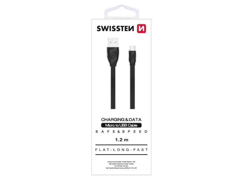 swissten kabel usb/usb-c, 3.1, 1.5m, crni - 03080030 - slika 1