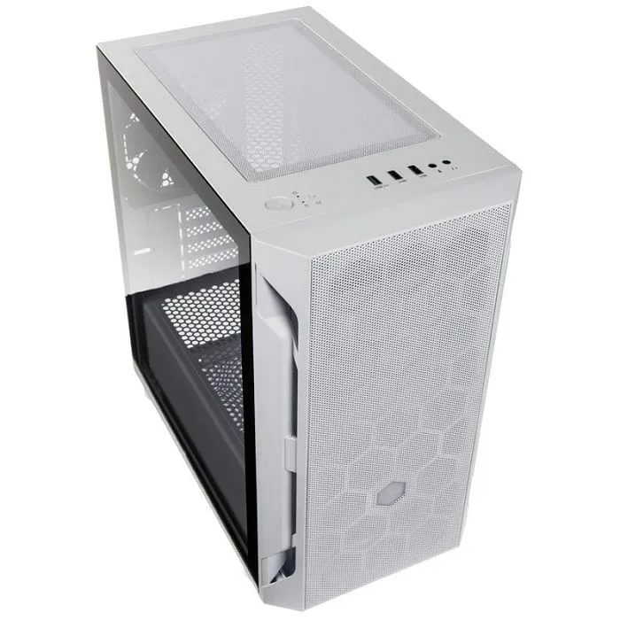 silverstone fara h1m micro-atx kućište, tempered glass - bijelo sst-fah1mw-g - slika 1