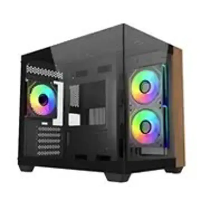 cooler master elite 481 wood mini tower black - slika 2