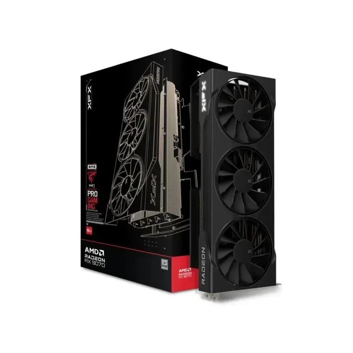 graphics card. xfx swift rx 9070 3-fan gaming ed 16gb - slika 1