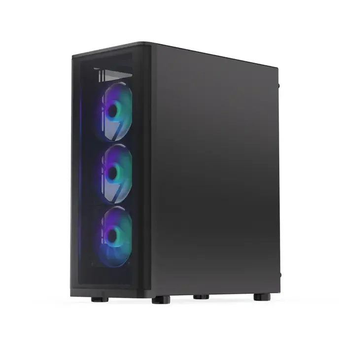 endorfy ventum 400 argb (black, tempered glass) - slika 3