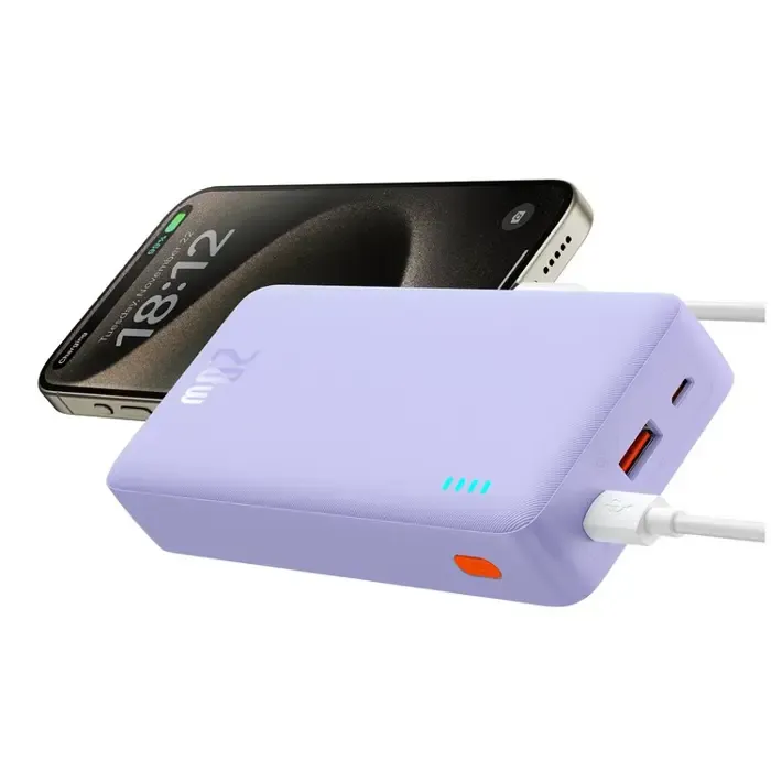 baseus powerbank airpow 20000mah 20w (purple) - slika 5