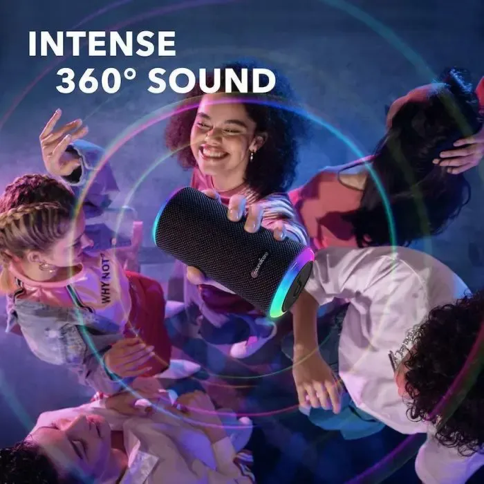 anker soundcore prenosni zvočnik flare ii, črn - slika 2