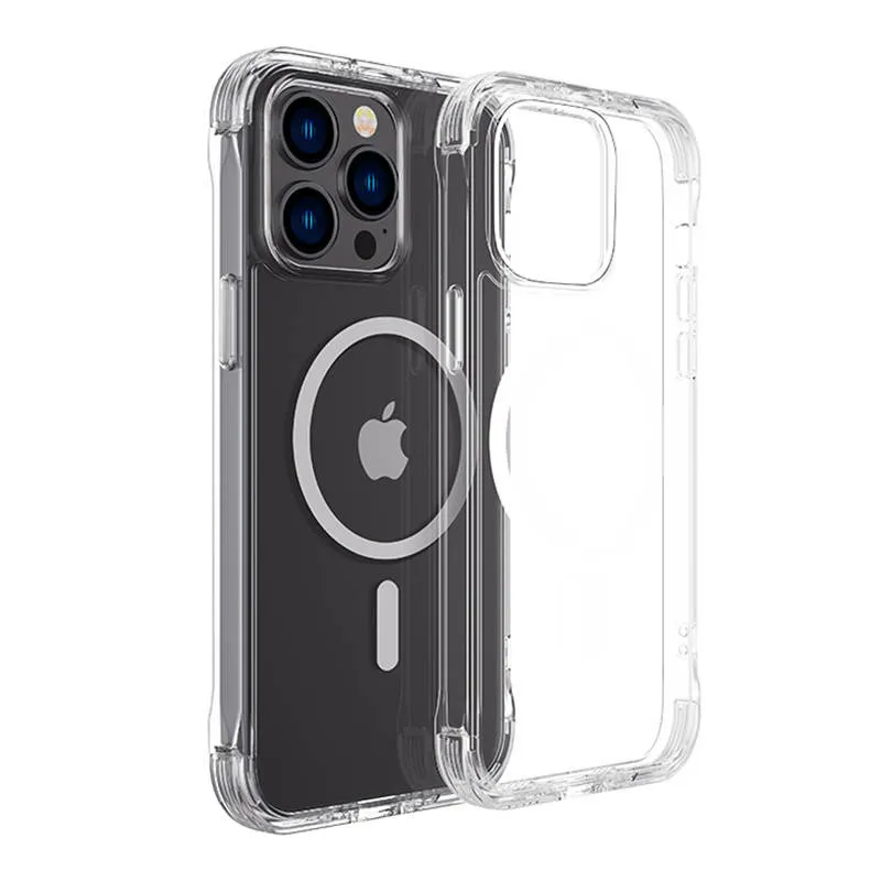 joyroom jr-14h5 transparent magnetic case for iphone 14 - slika 1
