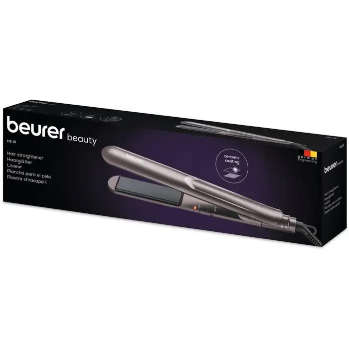 beurer hs 15 , hair straightener (gray) - slika 2