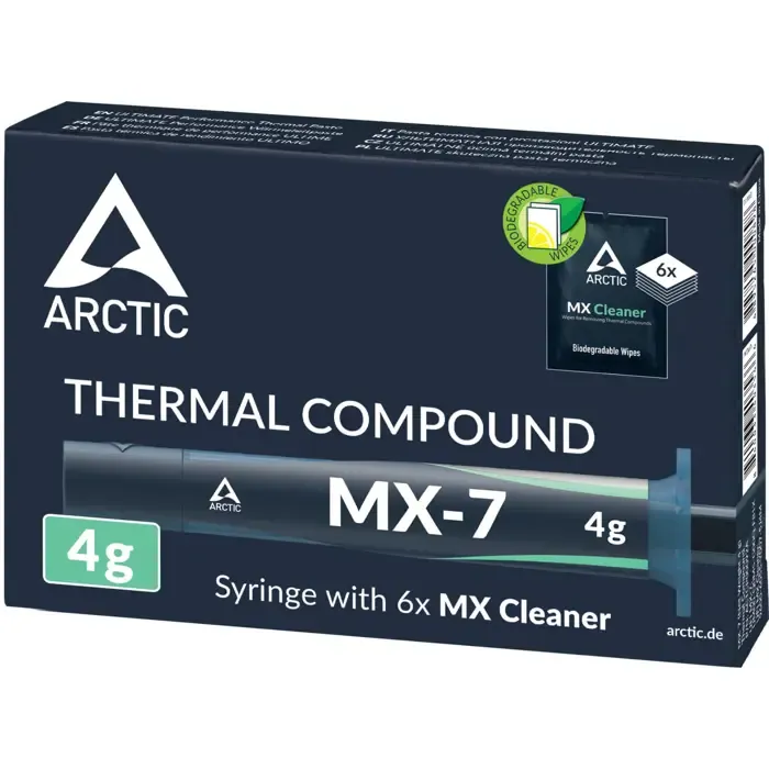 arctic mx-7 high performance thermal paste with 6x mx cleaner - slika 2