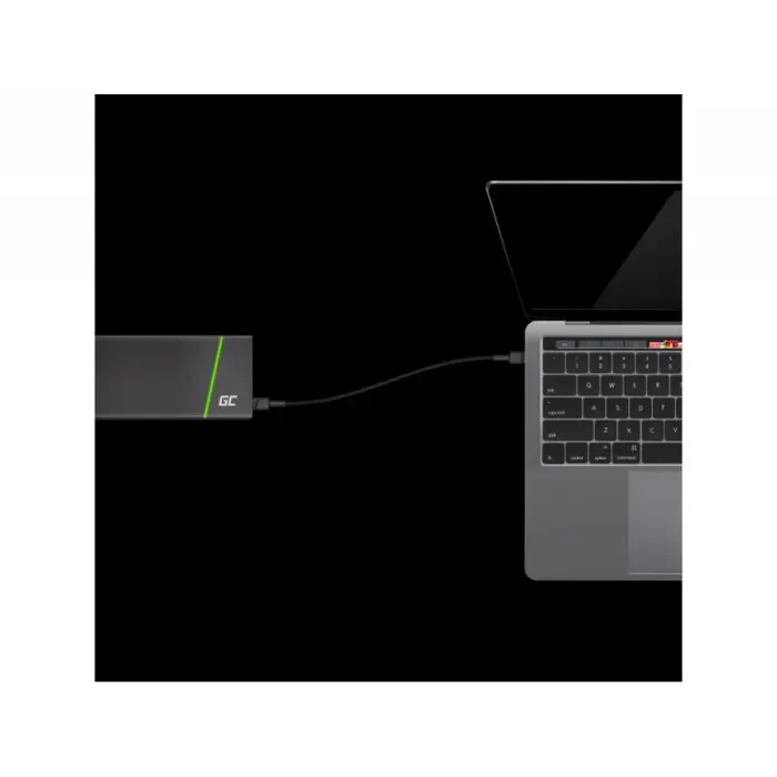 green cell kabgc31 usb cable usb 2.0 0.3 m usb c black - slika 2