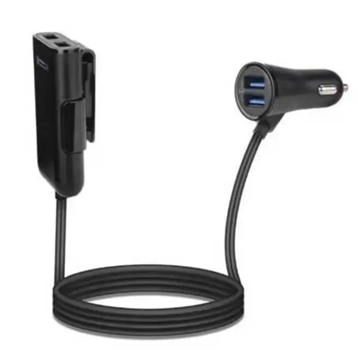 gembird 4-port front and back seat car charger - slika 1
