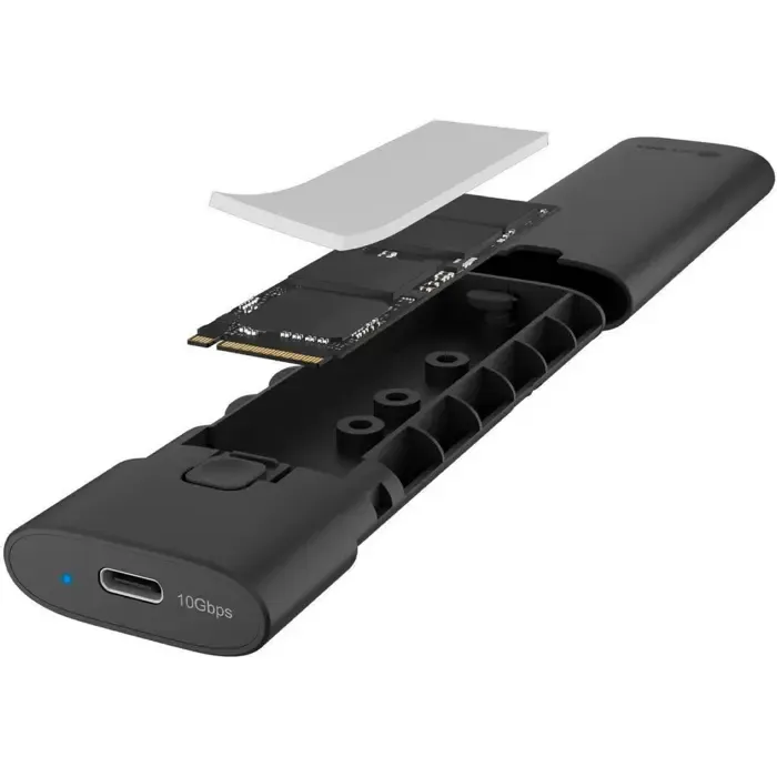 icy box spade case 1806 (black, with usb 3.2 gen 2 type-c) - slika 2