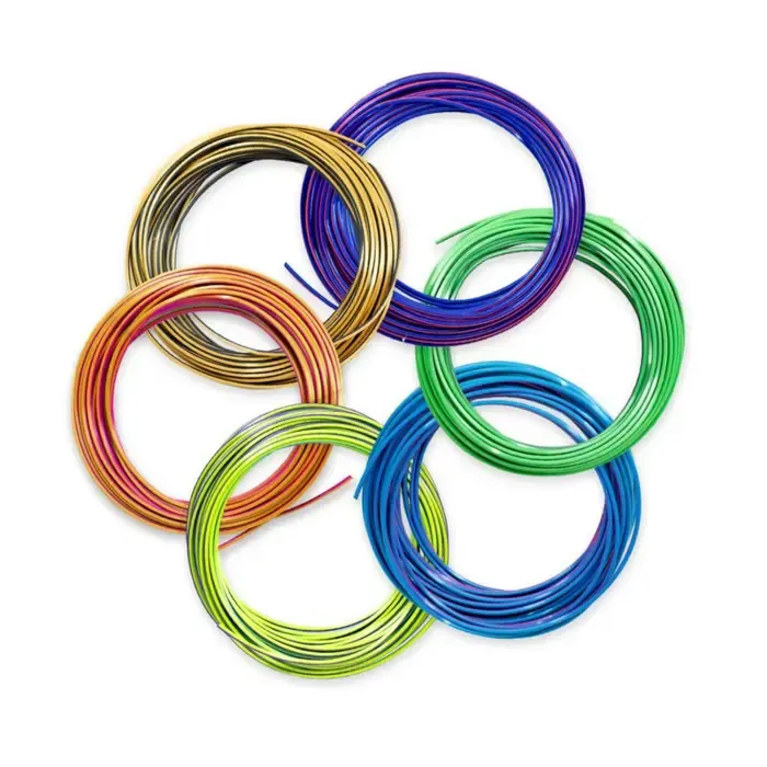 3doodler flow-trifills 3d printing material polylactic acid (pla) black, blue, copper, gold, green, purple, red 260 g - slika 3