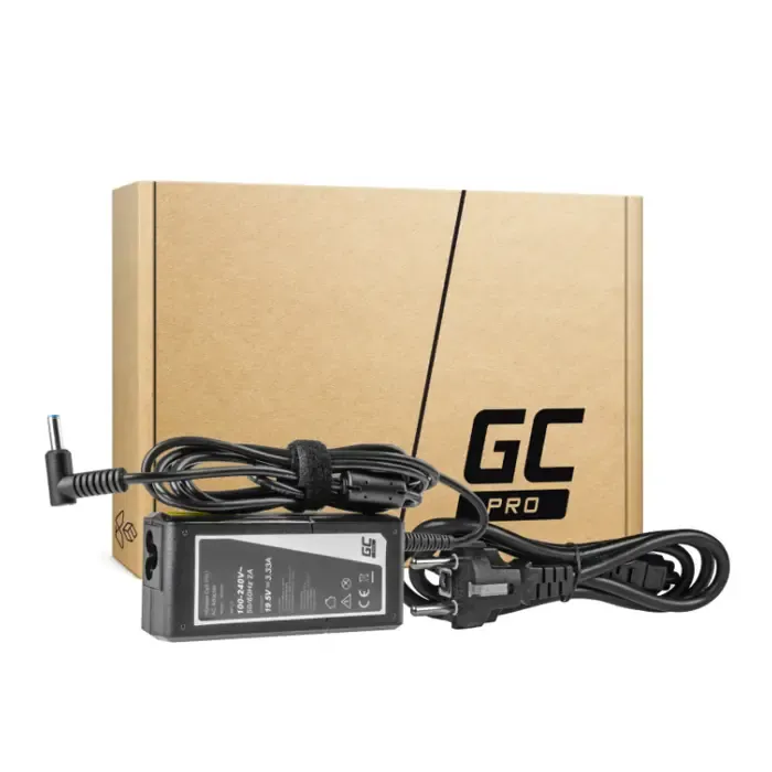 green cell (ad49p) h6y89aa, pro charger / ac adapter za hp 65w / 19.5v 3.33a / 4.5mm-3.0mm - slika 3