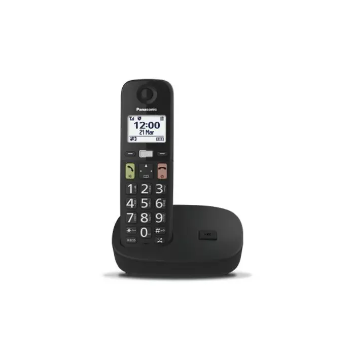 panasonic telefon bežični kx-tgu110fx crni - slika 1