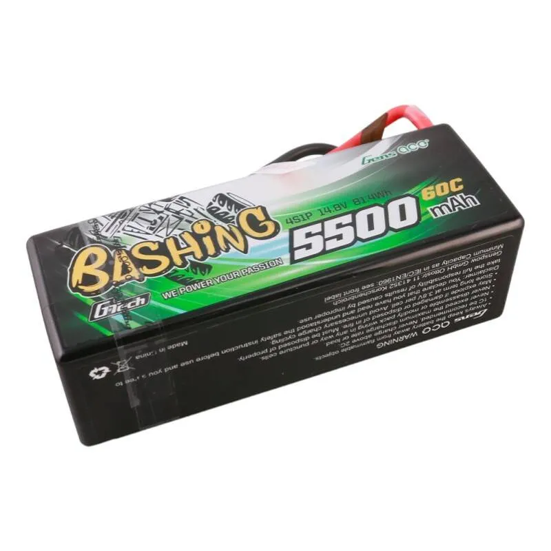 gens ace g-tech 5500mah 4s1p 14.8v 60c hardcase rc car lipo battery - slika 2