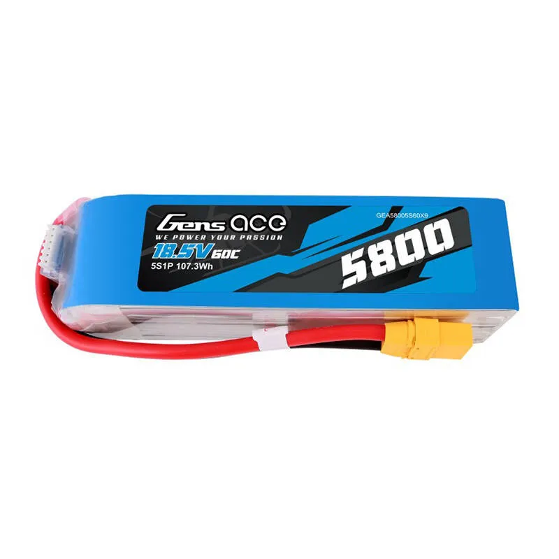 gens ace 5800mah 60c 18.5v 5s1p lipo battery pack with xt90 plug - slika 2